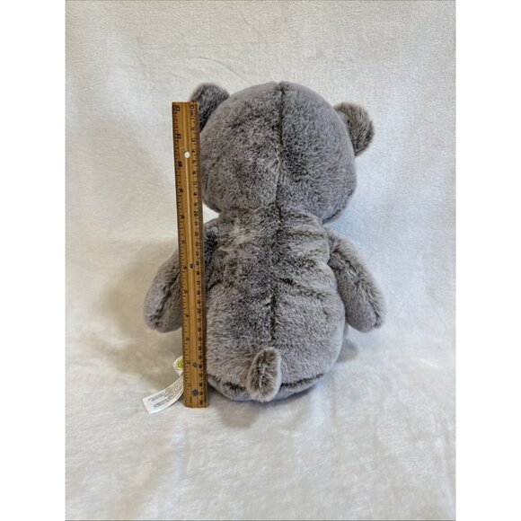 Animal Adventure 2022 Frosted Stuffed Plush Teddy Bear Soft Brown Gray 13" - Picture 5 of 7